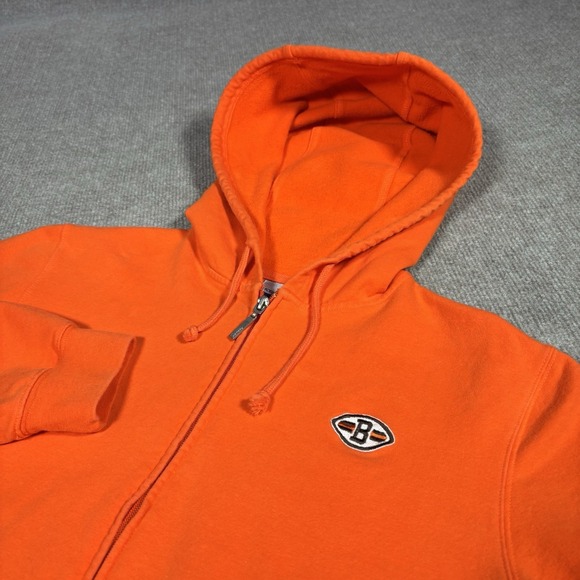 Reebok Tops - Cleveland Browns Hoodie Sweatshirt Womens L Full Zip Orange Embroidered Reebok